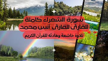 سورة الشعراء كاملة للقارئ أنس محمد تلاوة خاشعة وهادئة | Surat(Al Shuaraa)Anas Muhammad