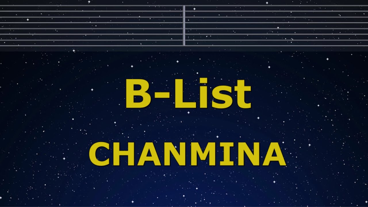 karaoke-b-list-chanmina-no-guide-melody-instrumental-lyric