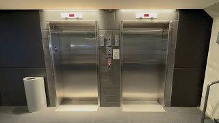 2 ThyssenKrupp Hydraulic Elevators in the Aksarben Zone 6 Parking Garage in Omaha, Nebraska. 