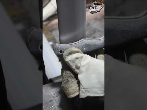 Assembling & Profiling Micarta Handle with Fiber Liner on EDC Knife 3186 🔥 | Knives Ranch