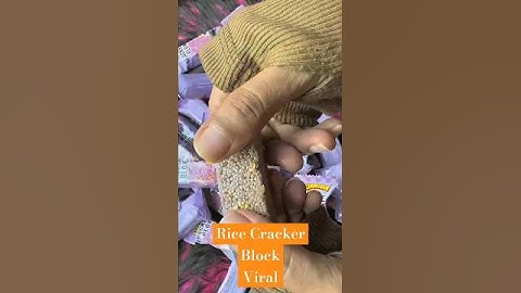 Rice Cracker  Block...#shortvideo #shortsviral #shorts #shortsfeed #ricecrackers #reviewproduk