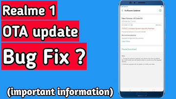 Realme 1 OTA update | Whats new on the Update | Bugs fix? | All About Tech