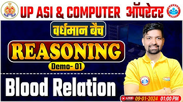UP ASI & Computer Operator 2024, Blood Relation Reasoning Demo 1, UPP Computer Operator Reasoning
