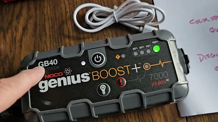 How do you know when your NOCO battery boost jump starter is fully charged?