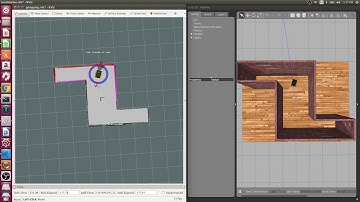Simple Gmapping presentation in a simulated environment utilizing Gazebo and visualizing with RVIZ.