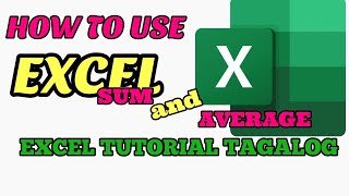 Excel Tutorial   Sum and Average- Tagalog Wealth