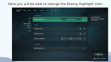 How to Change Enemy Highlight color in Valorant console