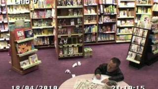 Warwick Davis Locked in a Book Shop
