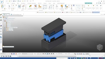Solid Edge 2021 - Tutorial - Core & Cavity Mold Design