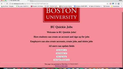 CS 108 Final Project - BU Quickie Jobs