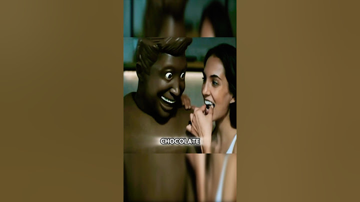 El hombre tocó la pared mágica y se convirtió en un hombre de chocolate