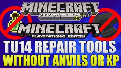 Minecraft Xbox 360 & PS3: "Title Update 14" How To Repair Tools Without Anvils Or XP (TUTORIAL!)