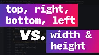 Width Height Vs Positioning Properies Top Right Bottom Left