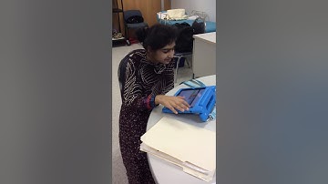Video of student using AAC device for interview day