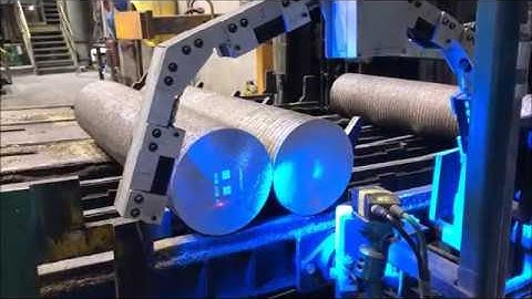 InfoSight Stamping Data Matrix Barcodes on Brass Logs