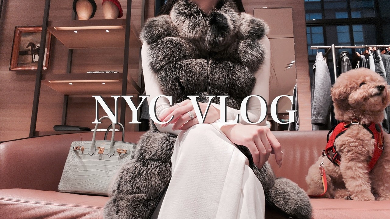 뉴욕 브이로그 | 연말 구독자 이벤트🎁❤️ | 샤넬, 에르메스 쇼핑하고 언박싱 | 리츠 파리 | 겨울 왕국이 된 뉴욕 | 낭만적인 하루
