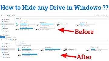How to Hide any drive in Windows ? || GeeksPort