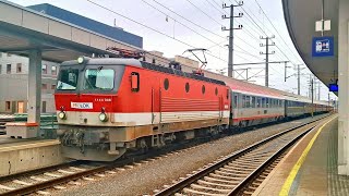 Abfahrt der 1144 006-4 am D14278 in Linz Hbf am 1.3.2026