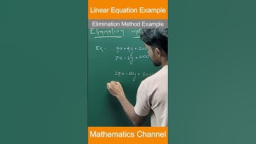 Elimination Method Made EASY! 🔥 | Class 10 Linear Equations #shorts