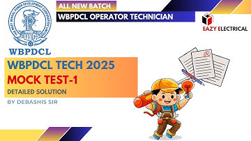 Operator Electrician Mock Test -1 I WBPDL Recruitmnt 2025