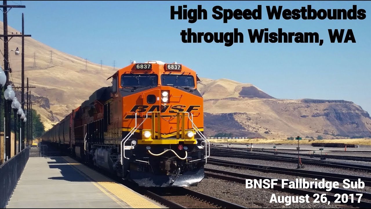 [HD] High Speed BNSF Westbounds through Wishram, Washington YouTube