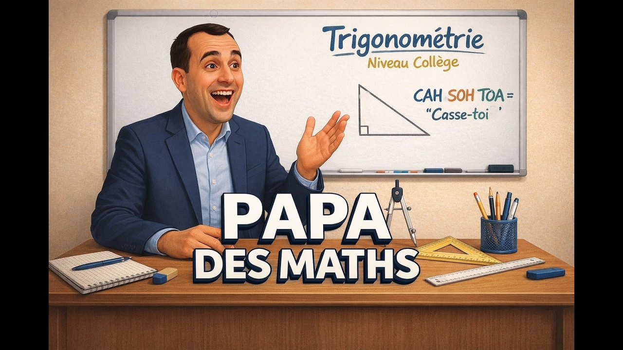 Trigonométrie (1) : Cours (3ème) : Les formules à connaître ( et à comprendre ).