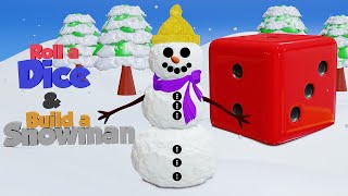 Roll a snowman | Roll a SNOWMAN dice game | How to Build a Snowman screenshot 2