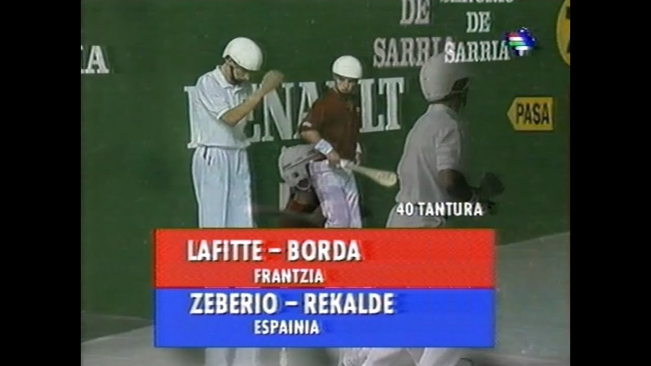 LAFITTE - BOURDA vs ZEBERIO - REKALDE (Hendaya · 1994) Pala corta