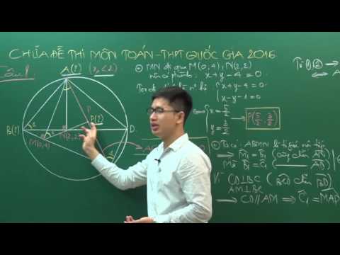 Thi THPTQG - Đề thi THPTQG 2016 - Thầy Nguyễn Thanh Tùng - Giải đề môn Toán (P2)