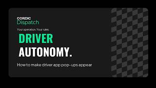 How to make the driver apps pop up notifications appear.