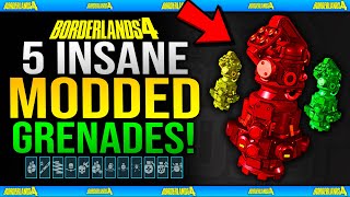 Borderlands 4 - TOP 5 INSANE MODDED GRENADES You NEED TO SEE!