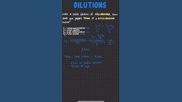 Simplified Lab Math Dilutions - The EASY Way to Get it Right! #labmath #science #biology
