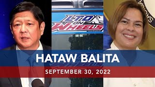 UNTV: Hataw Balita Pilipinas | September 30, 2022