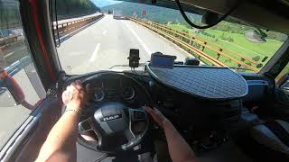 POV  TRUCK DRIVING DAF XF 480 #2 | Brenner (Austria-Italy)🇦🇹🇮🇹