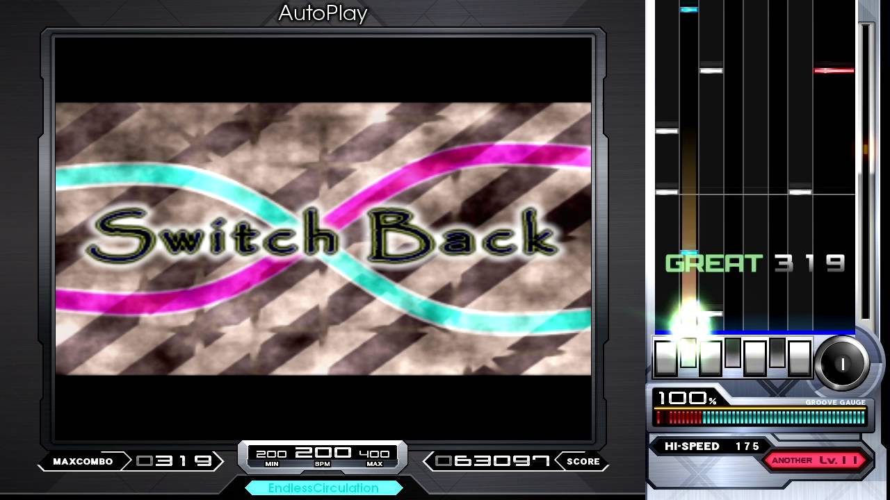 ISZ / obj:clock - SwitchBack, 200-400BPM. Genre, Game Music ♫ Mumei-10 BMS Pack ♫ 【BMS】