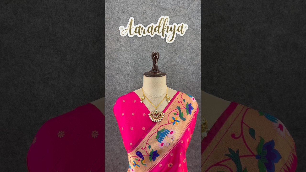Pure Paithani Silk Sarees – Maharashtrian Elegance