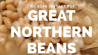 Instant Pot Great Northern Beans EASY NO SOAK VERSION Recipe