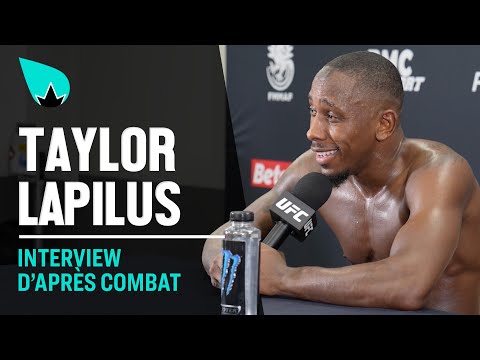 Taylor Lapilus réagit à sa victoire à l'UFC Paris