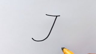 How to Draw a Jaguar Animal Picture from letter J