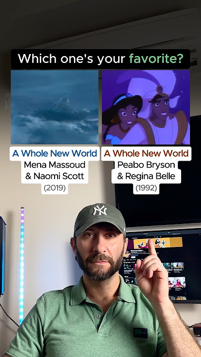 Which one is your favorite - A Whole New World #music #awholenewworld #aladdin