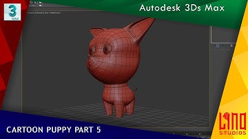 3Ds Max Cartoon Puppy Modeling - Part 5 | LINO STUDIOS