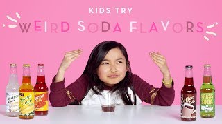 kids try weird soda flavors kids try hiho kids