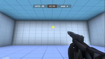 3D aim trainer Made With Unity