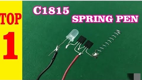 Top 1 Electronic Project with C1815 Transistor, Led, Pen Springs, Power tester Technical raju singh