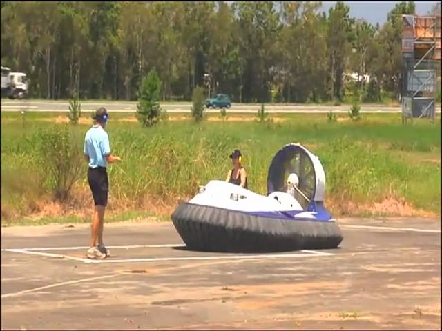 Flying Fish Hovercraft on Great South East with Sofie Formica.