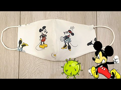 DIY face mask "Mickey Mouse against Coronavirus"