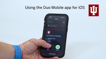 Using the Duo Mobile app for iOS