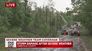 A look at the storm damage in Abbeville County