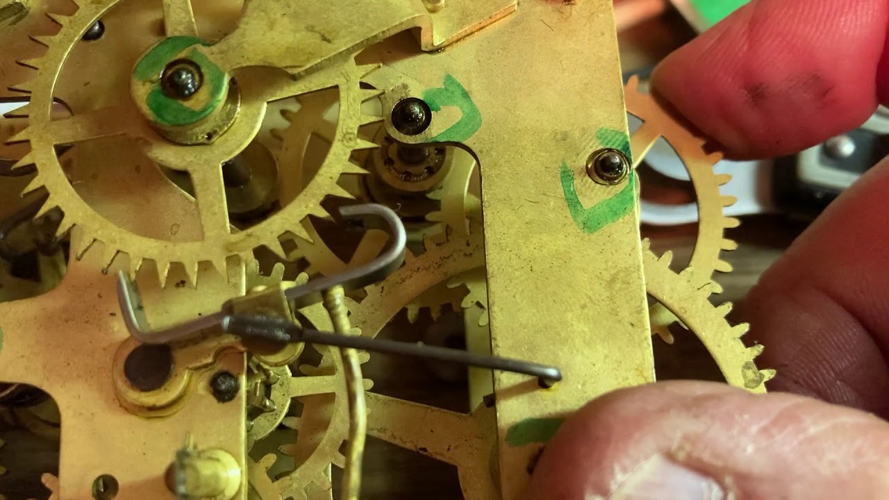 Pivot Hole Wear on a Ingraham Kitchen Clock YouTube