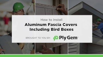 How to Install Aluminum Fascia Covers Including Bird Boxes